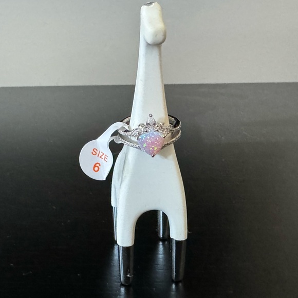 BP Sterling Ring with Light Pink Fire Opal (RBP 4679) - Picture 6 of 9